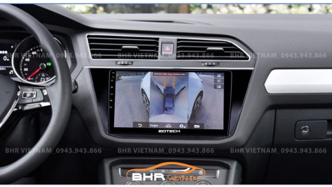 Màn hình Gotech GT360 liền camera 360 Volkswagen Tiguan 2017 - nay